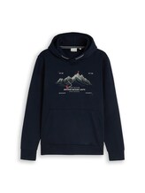 Geselecteerd, Hoodie met print door Tom Tailor, blauw