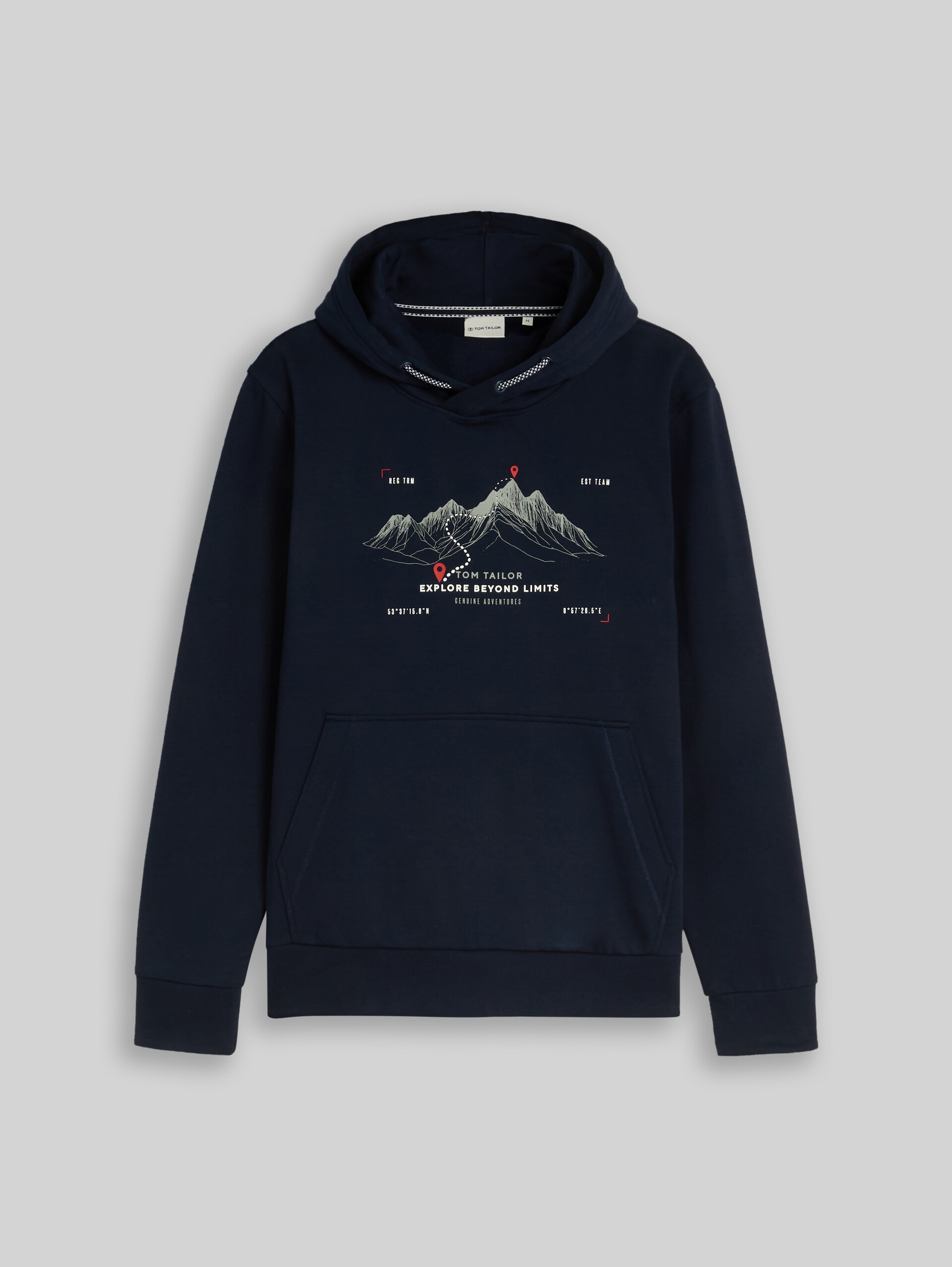 Hoodie met print - sky captain blue - Product vooraanzicht