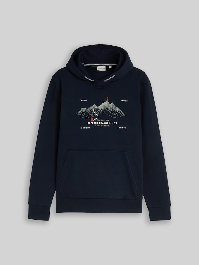 Hoodie Sweatshirt mit Print von Men, sky captain blue