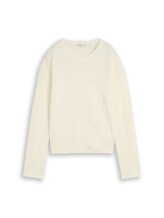Ausgewählt, Relaxed Fit Strickpullover von Tom Tailor, weiß