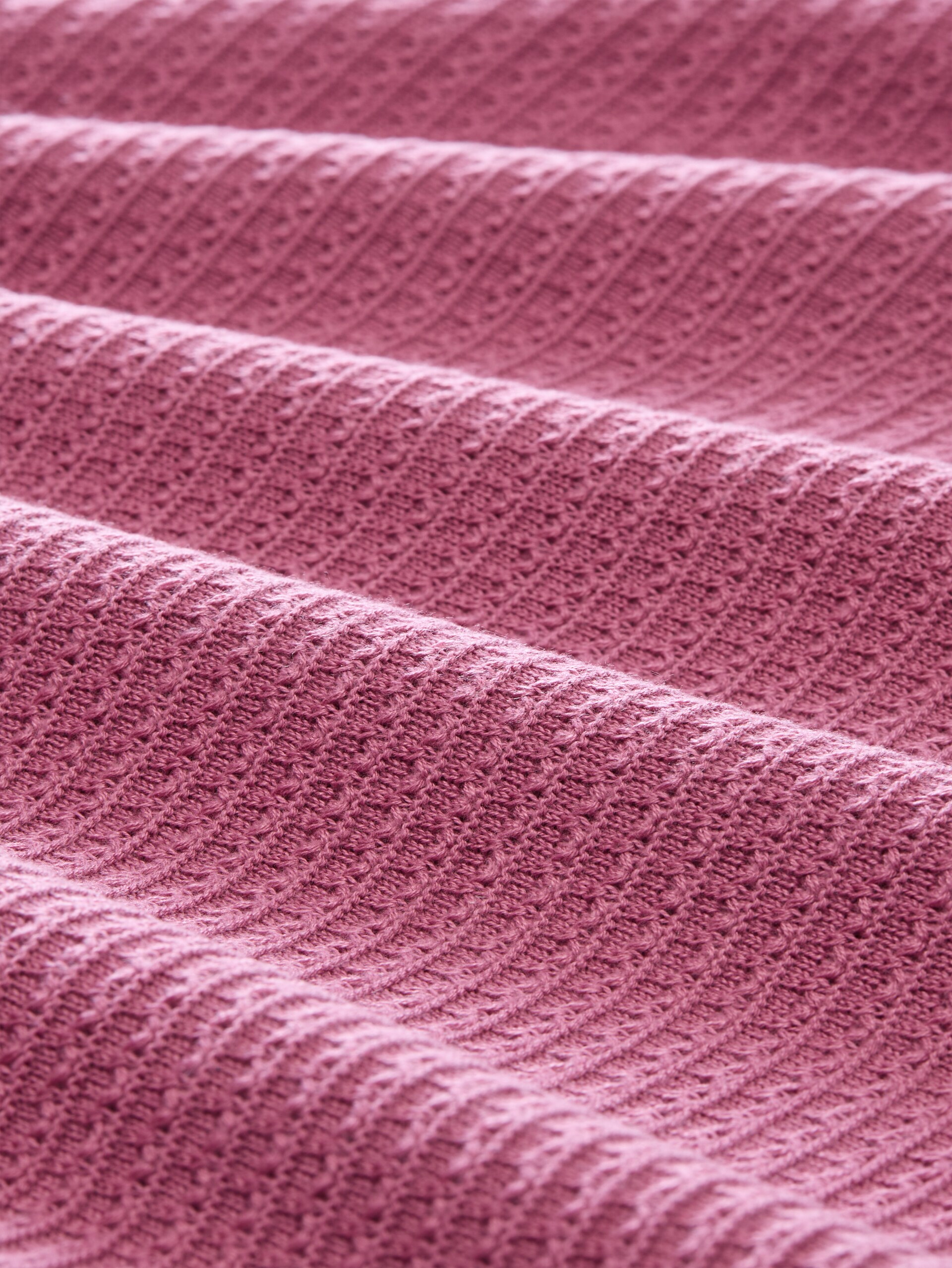 Relaxed Fit Strickpullover - dusty berry - Material-Ansicht