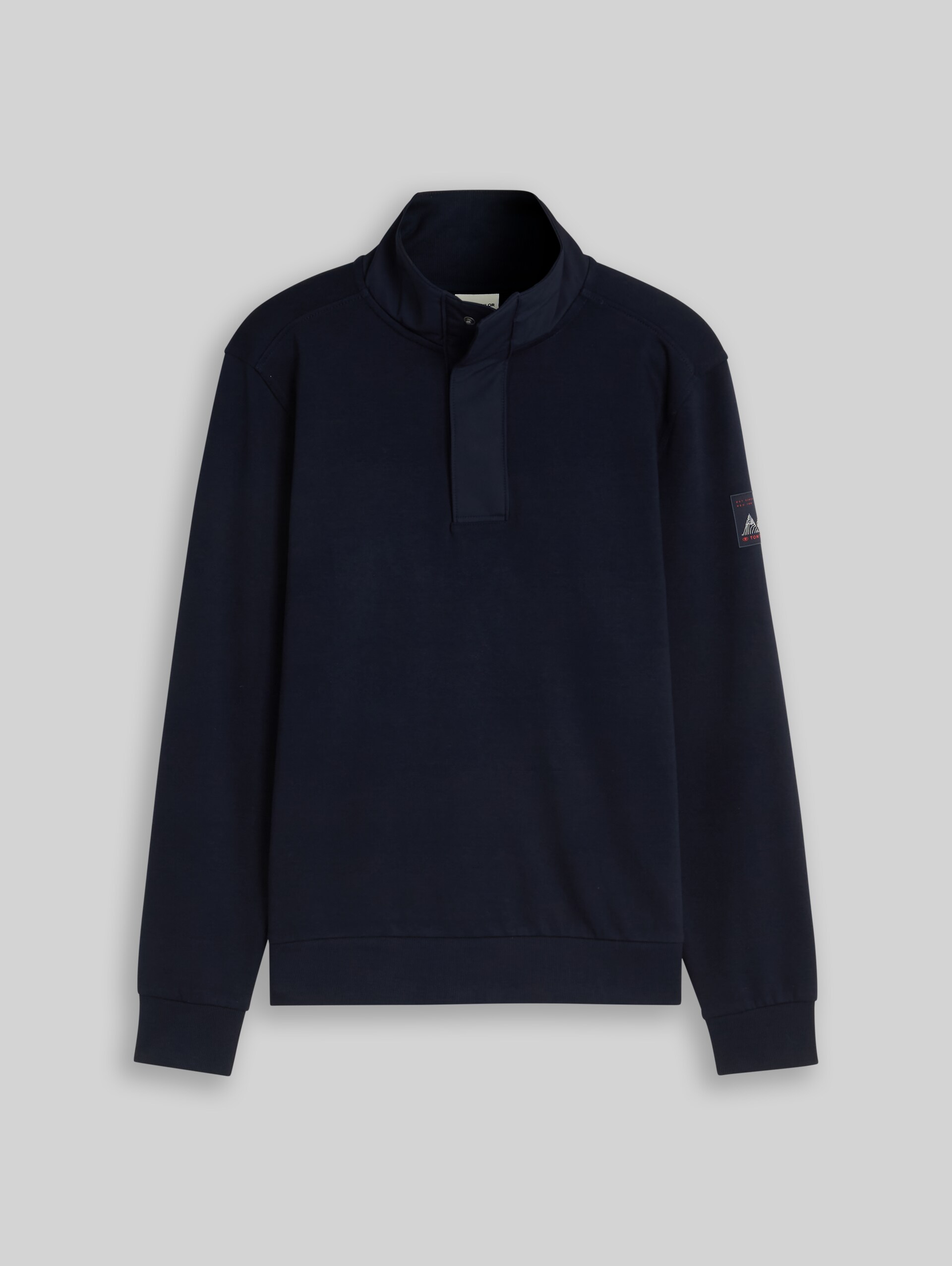 Troyer Sweatshirt mit Badge - sky captain blue - Vorder-Produkt-Ansicht