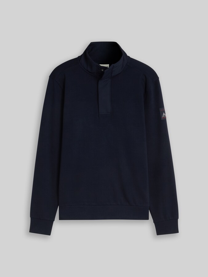 Troyer Sweatshirt mit Badge von Men, sky captain blue