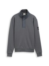 Nicht ausgewählt, Troyer Sweatshirt mit Badge von Tom Tailor, grün