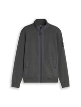Ausgewählt, Sweatjacke mit Stehkragen von Tom Tailor, grün