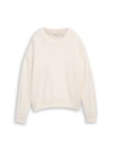 Ausgewählt, Oversize Strickpullover mit Rundhalsausschnitt von Tom Tailor, braun