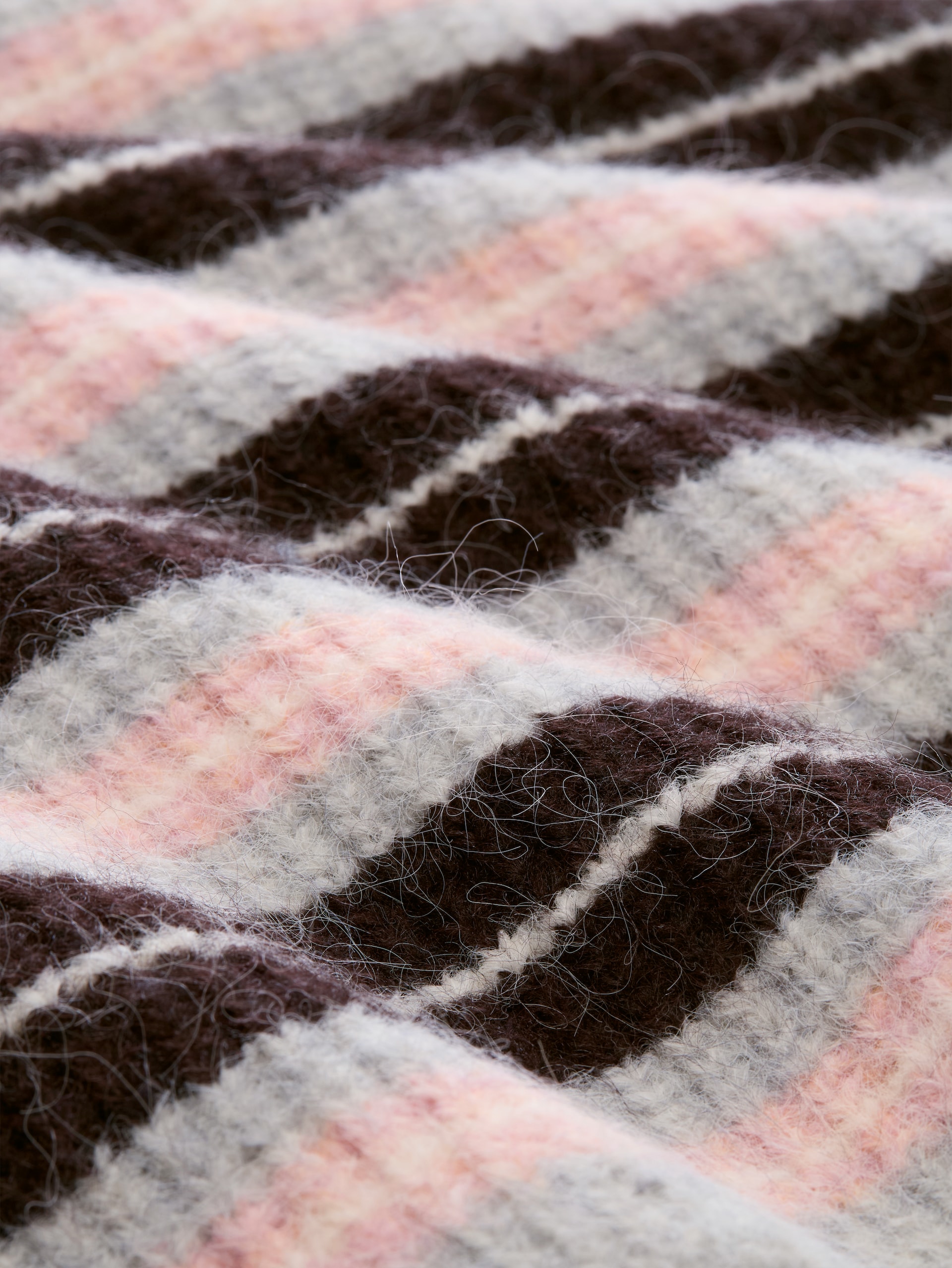 Troyer Pullunder mit Streifenmuster - plum pink grey stripe - Material-Ansicht