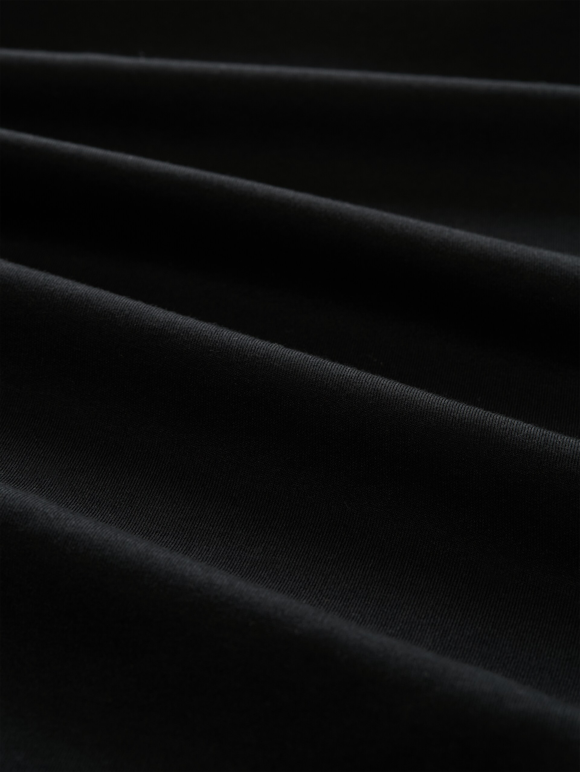 Trui met col en logoprint - Black - Materiaalweergave