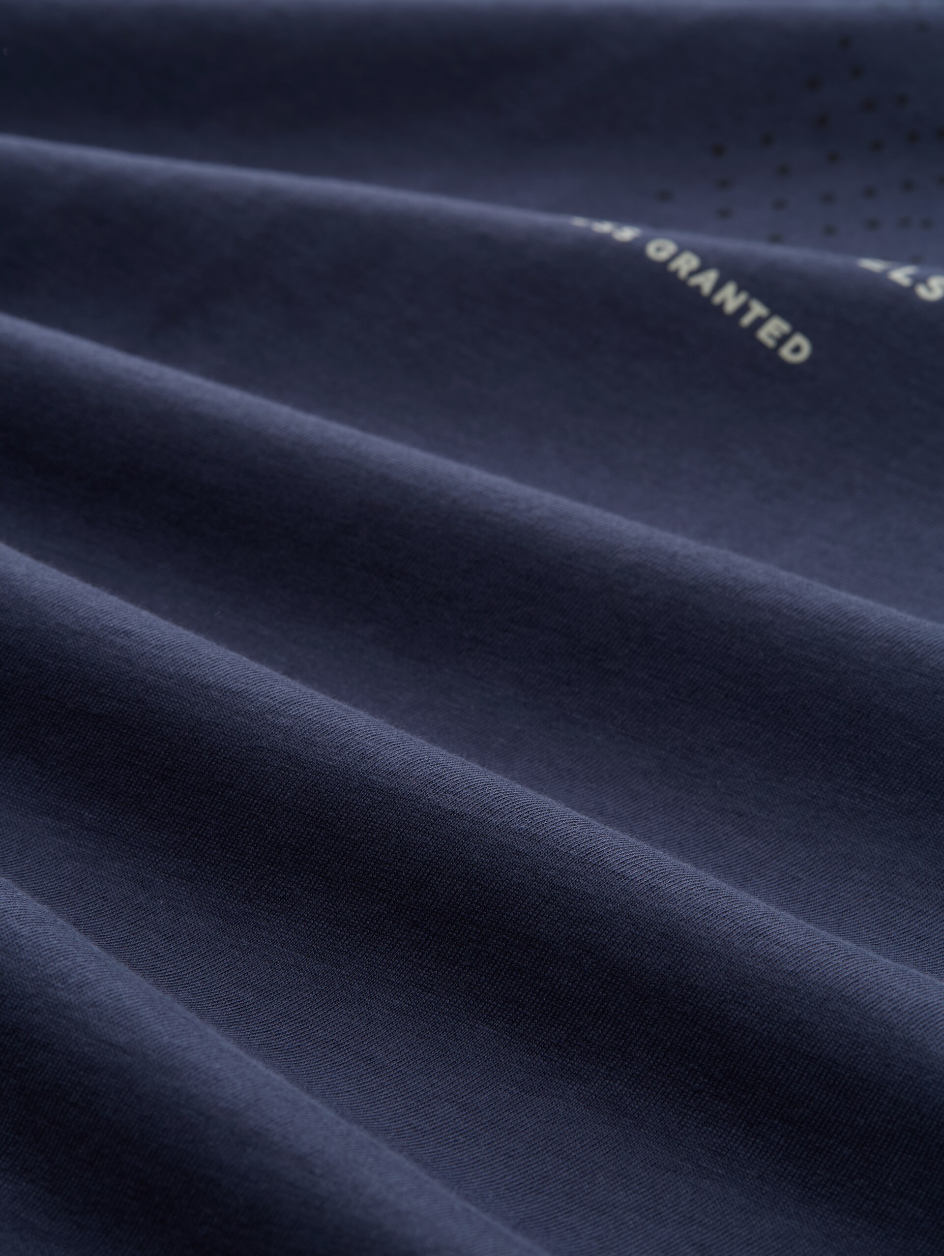 T-shirt à manches longues avec imprimé - Indigo Ink Blue - Vue de la matière
