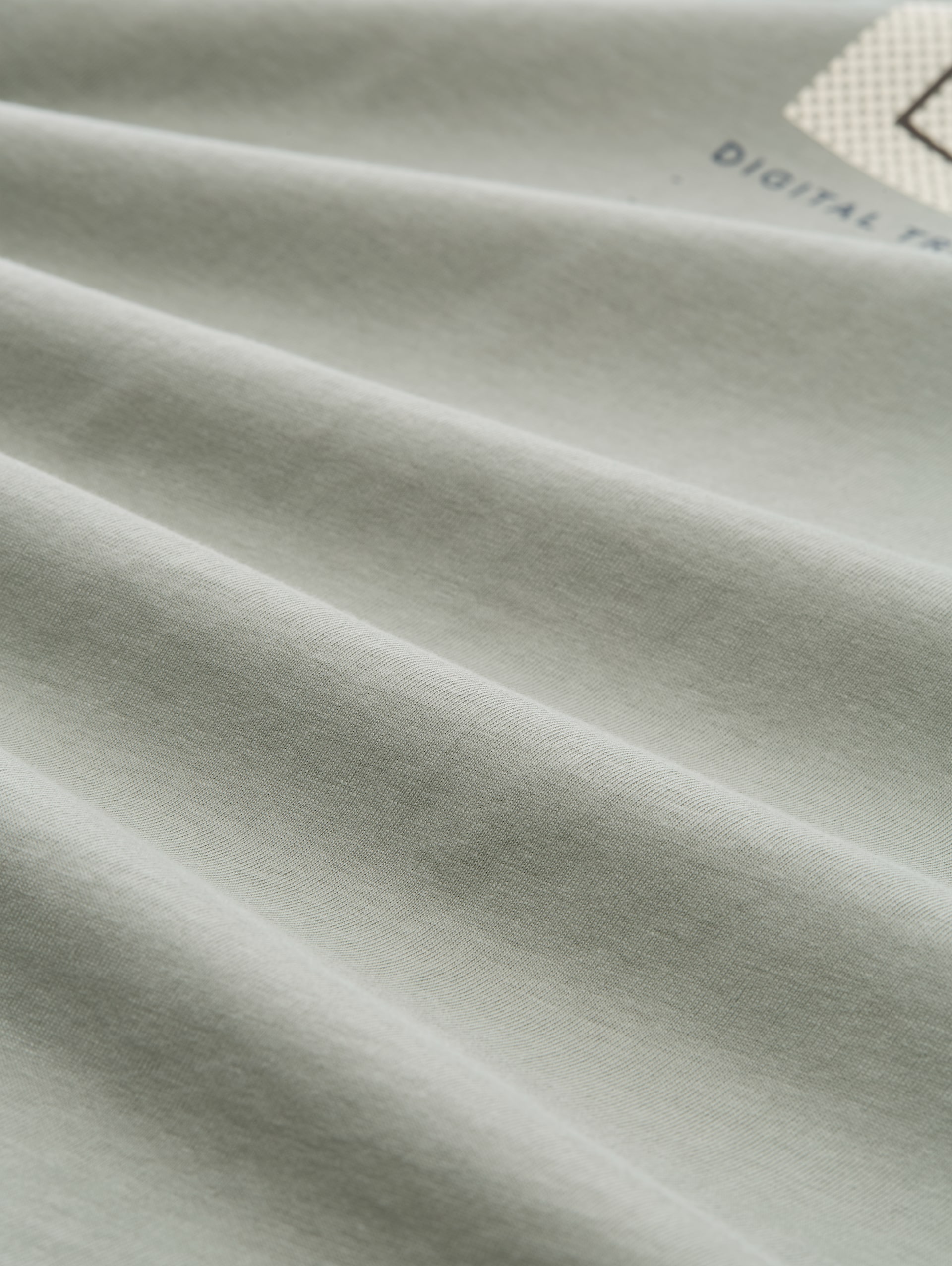 Langarmshirt mit Print - iron mint - Material-Ansicht