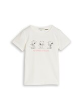 Niet geselecteerd, T-shirt met Snoopy-print door Tom Tailor, wit