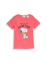 Geselecteerd, T-shirt met Snoopy-print door Tom Tailor, rosa