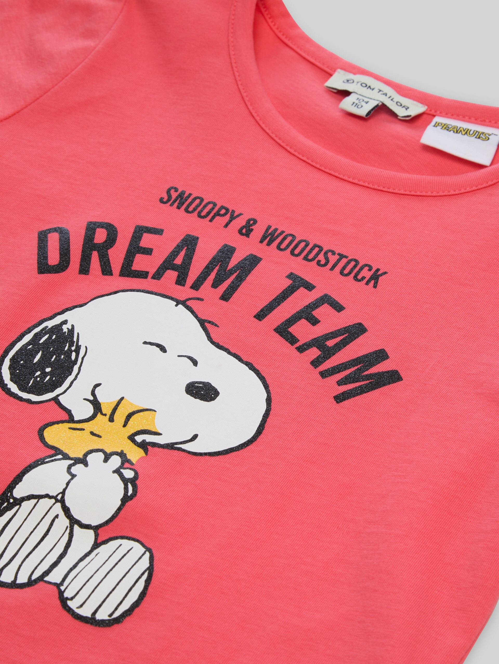 T-shirt met Snoopy-print - pink dream - Detailaanzicht model