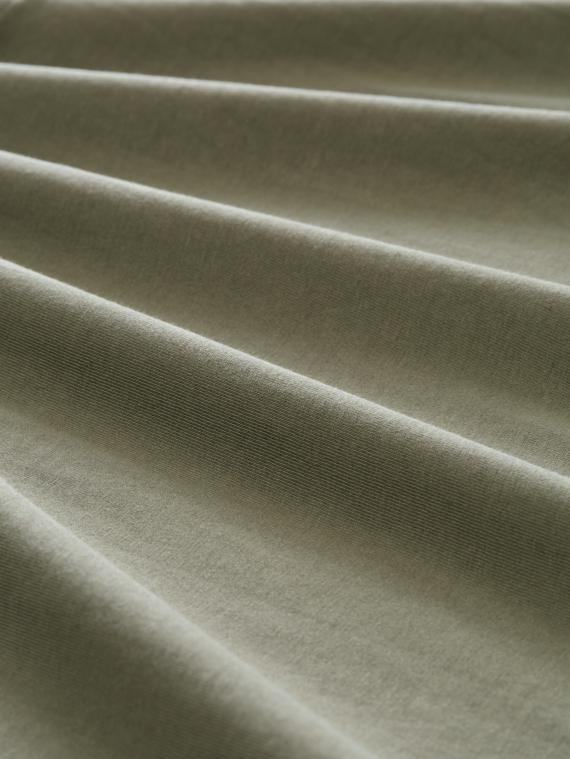 Relaxed Fit T-Shirt aus Baumwolle - urban olive green - Material-Ansicht