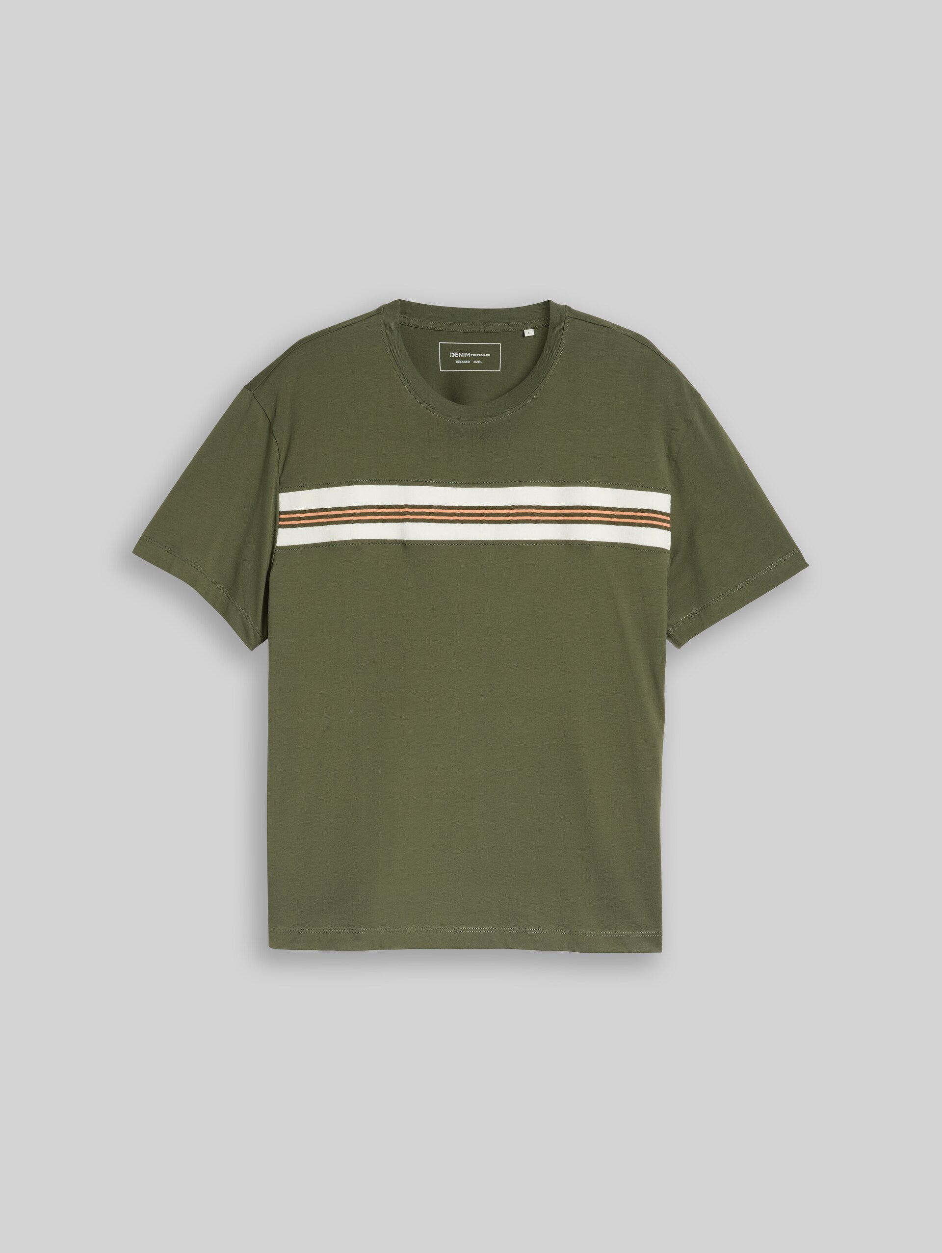 Relaxed Fit T-Shirt aus Baumwolle - urban olive green - Vorder-Produkt-Ansicht