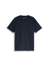 Ausgewählt, T-Shirt mit Brusttasche von Tom Tailor, blau