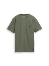 Geselecteerd, T-shirt met borstzak door Tom Tailor, groen