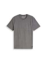 Ausgewählt, T-Shirt mit Brusttasche von Tom Tailor, grau