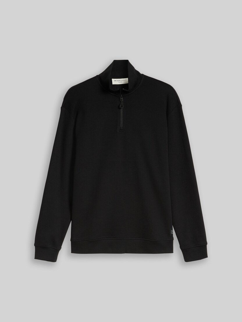 Sweat à col roulé coupe décontractée par Denim Male, Black