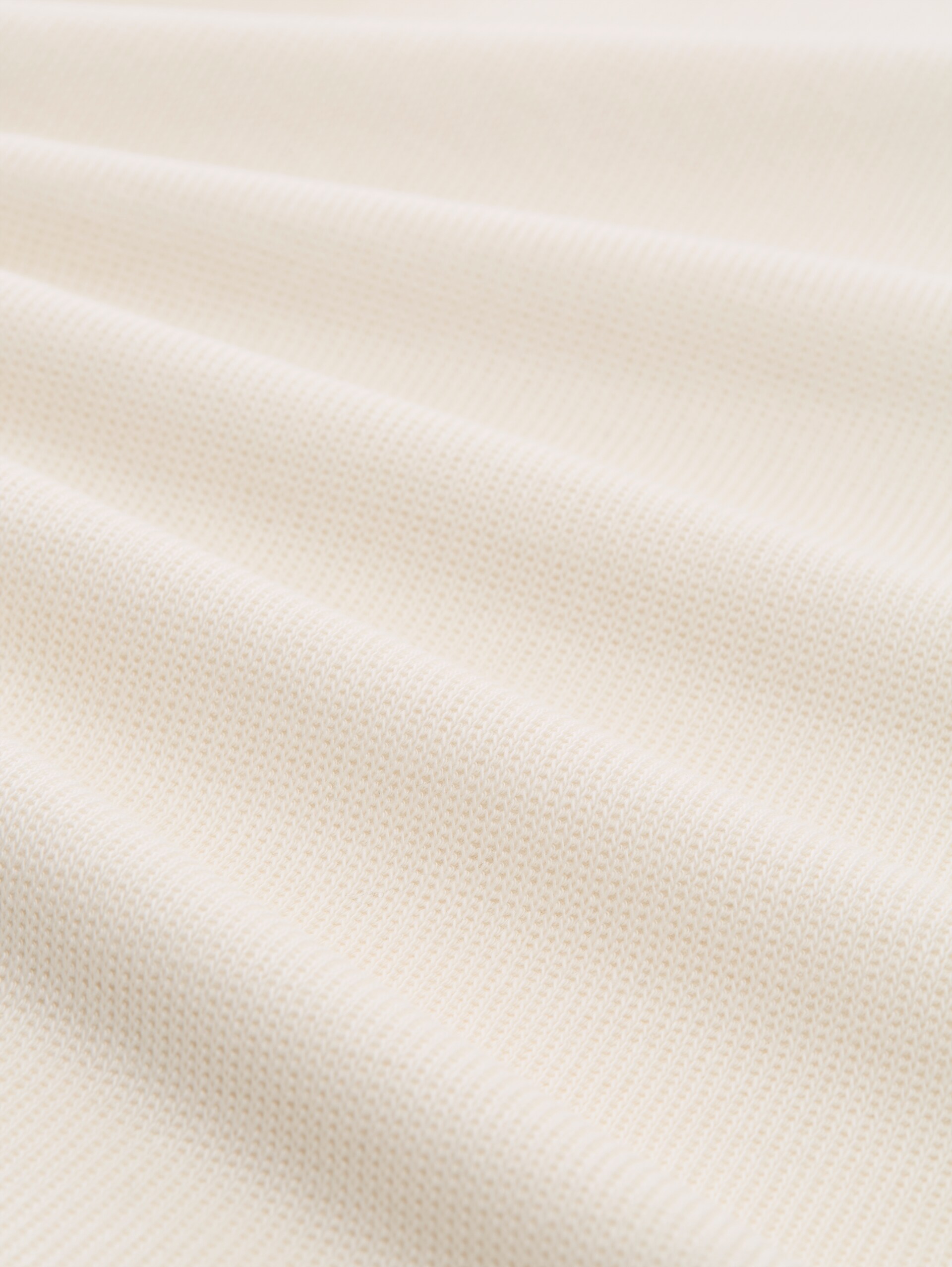 Pull à col roulé en coton - Gardenia White - Vue de la matière