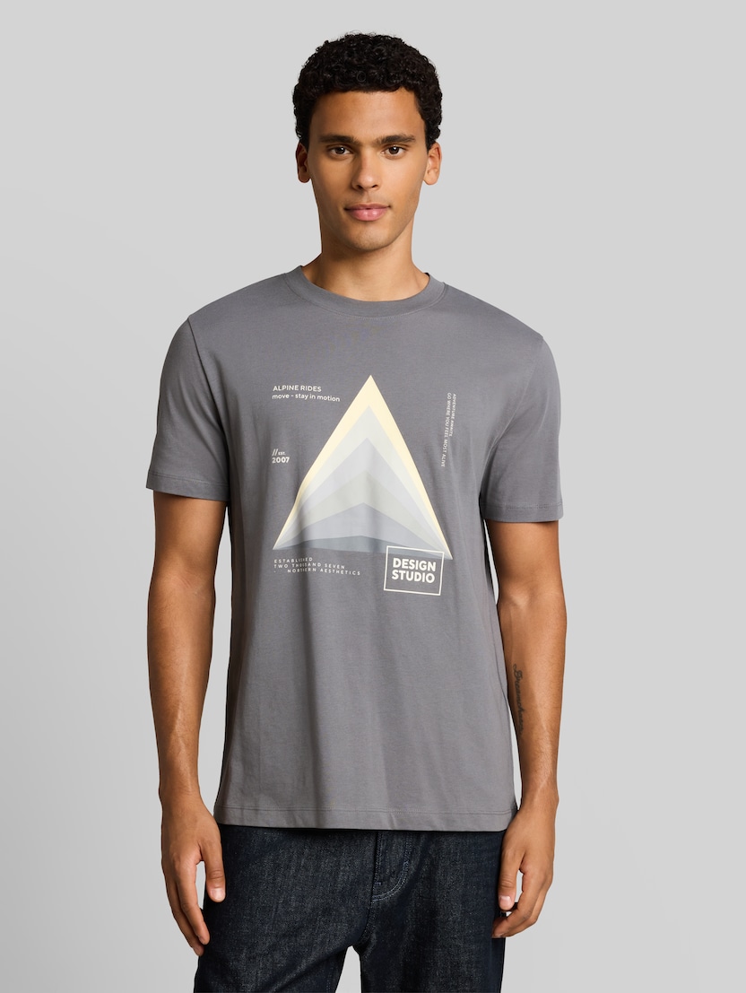 T-shirt met print door Denim Male, classic grey