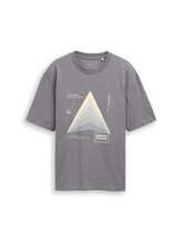 Ausgewählt, T-Shirt mit Print von Tom Tailor, grau