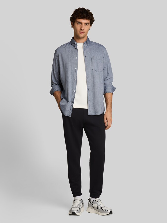 Pantalon de jogging basique par Denim Male, Black