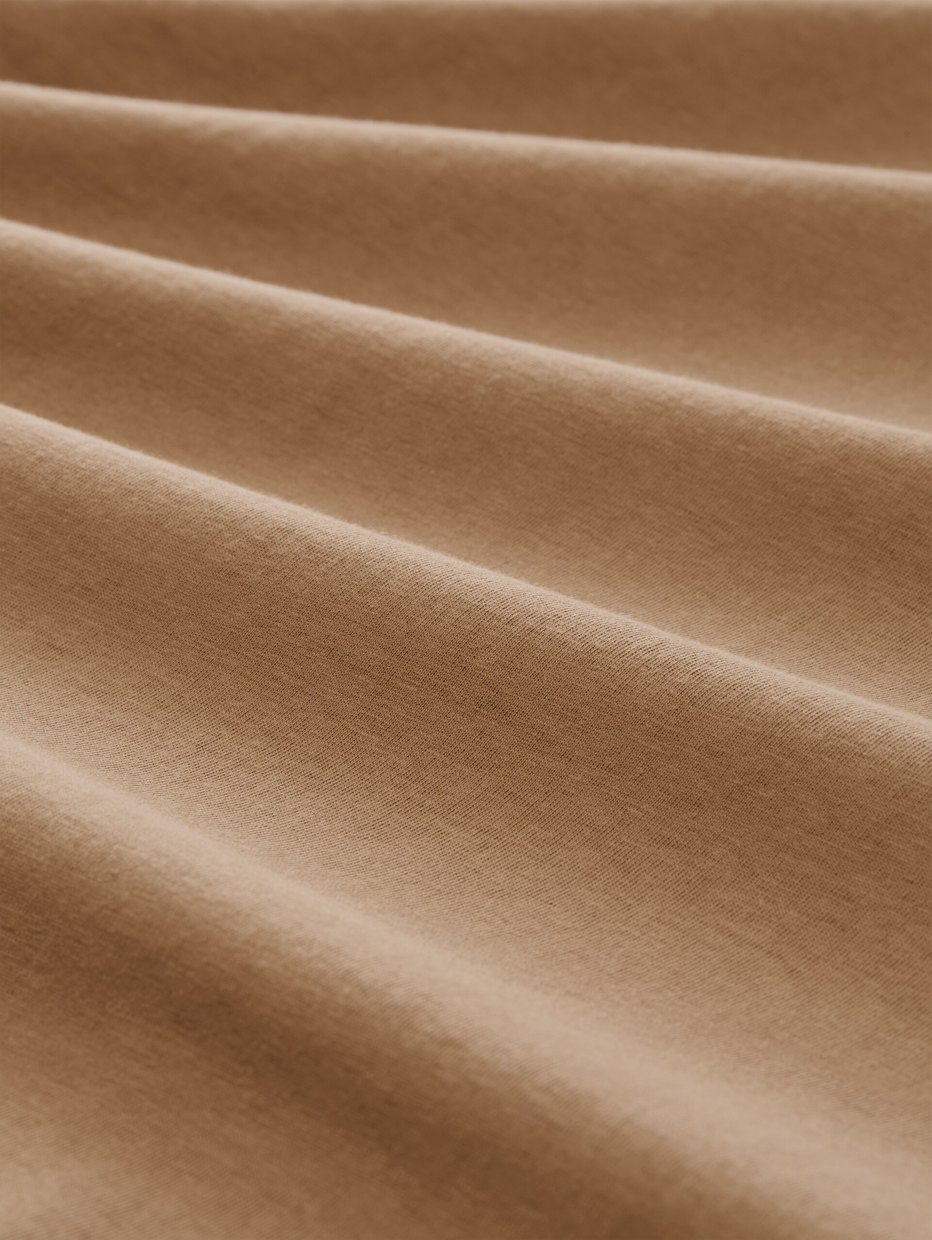 Relaxed Fit T-Shirt mit Rückenprint - malt brown - Material-Ansicht