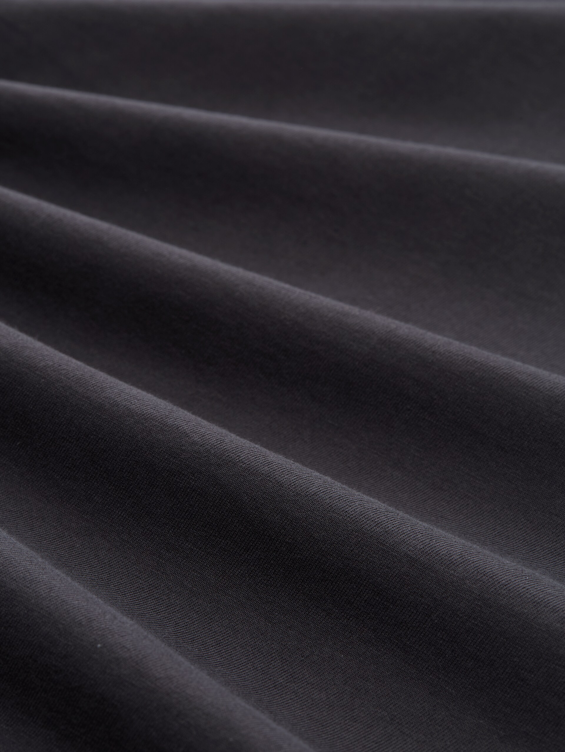 Relaxed Fit T-Shirt mit Rückenprint - coal grey - Material-Ansicht