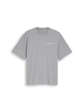 Ausgewählt, Relaxed Fit T-Shirt mit Rückenprint von Tom Tailor, grau