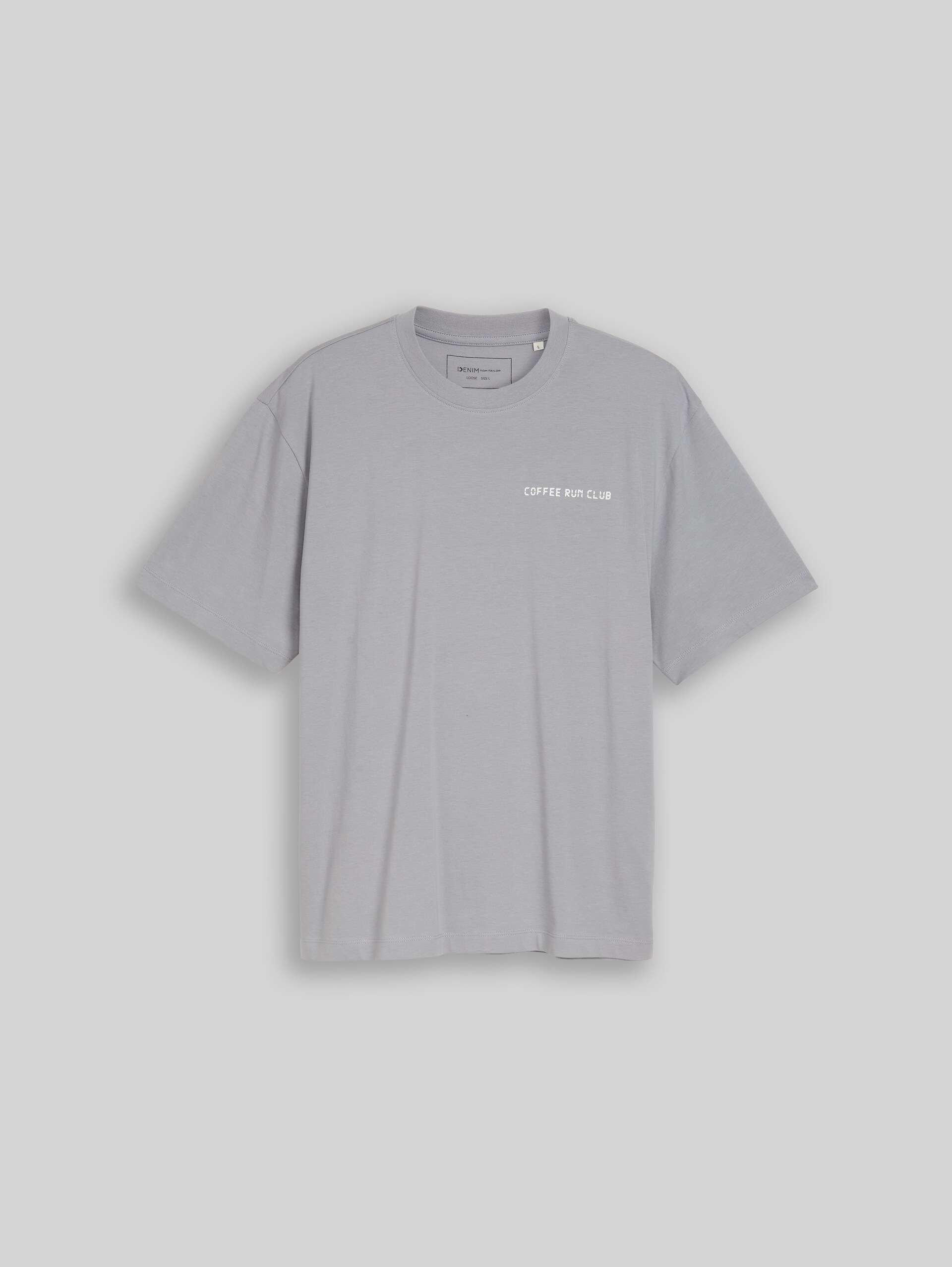 Relaxed Fit T-Shirt mit Rückenprint - ultimate grey - Vorder-Produkt-Ansicht