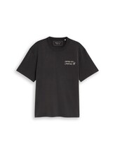 Ausgewählt, Relaxed Fit T-Shirt mit Schriftzug von Tom Tailor, grau