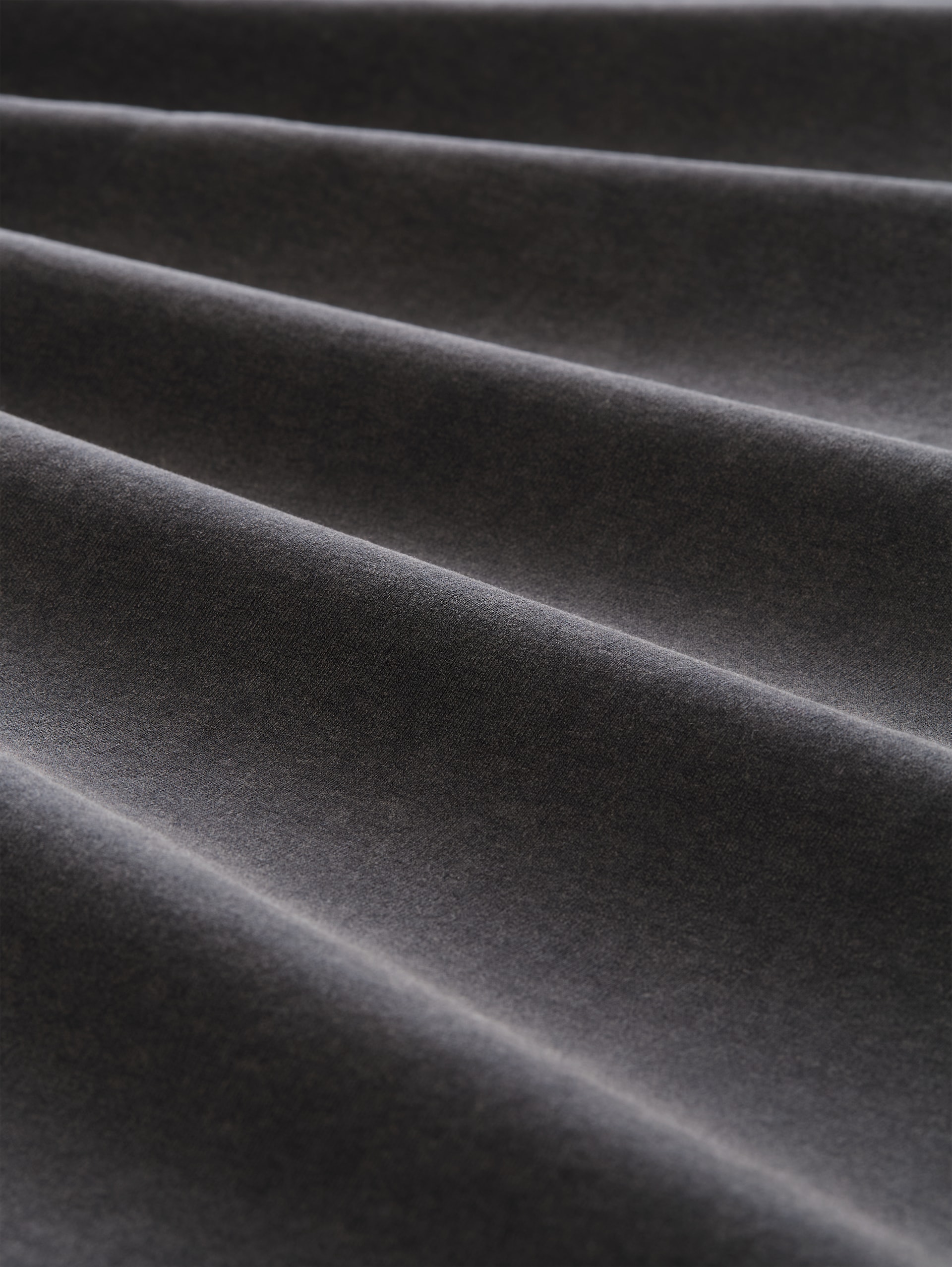 Relaxed Fit T-Shirt mit Schriftzug - coal grey - Material-Ansicht