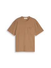 Ausgewählt, Relaxed Fit T-Shirt mit Brusttasche von Tom Tailor, braun