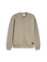 Non sélectionné, Veste à capuche en tissu scuba, coupe décontractée par Tom Tailor, verdoyant