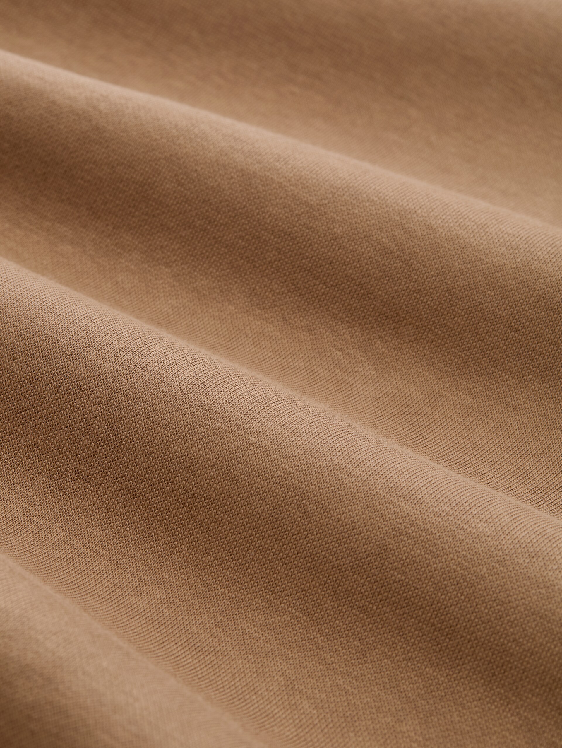 Sweatshirt met capuchon in relaxte pasvorm en print - malt brown - Materiaalweergave