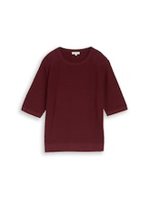 Selected, Cotton knitted jumper by Tom Tailor, red