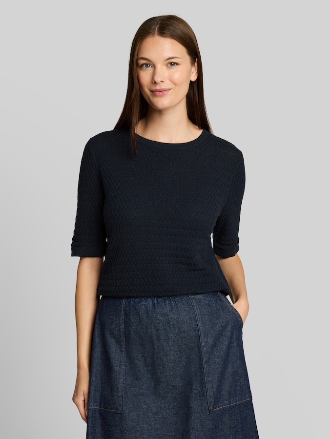 Strickpullover aus Baumwolle von Women, sky captain blue