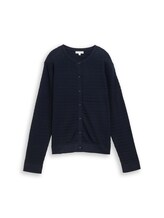Ausgewählt, Cardigan aus Baumwolle von Tom Tailor, blau