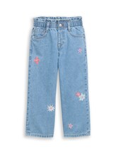 Geselecteerd, Wide Leg-jeans met borduursel door Tom Tailor, blauw
