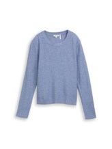 Ausgewählt, Strickpullover in Melange-Optik von Tom Tailor, blau