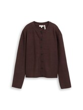 Ausgewählt, Cardigan mit Rundhalsausschnitt von Tom Tailor, braun