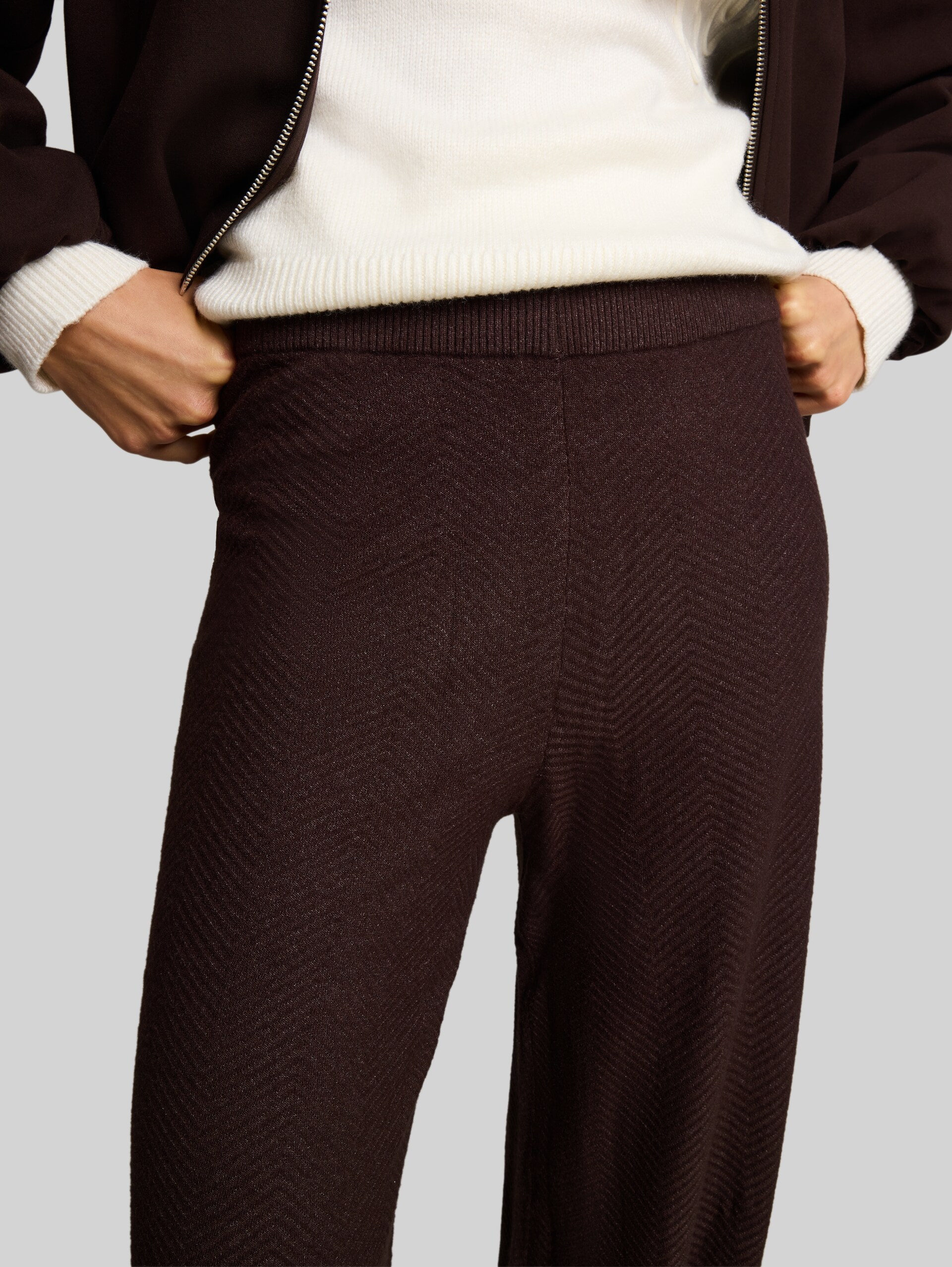 Trousers 7/8 - java dark brown melange - Vue détaillée du modèle