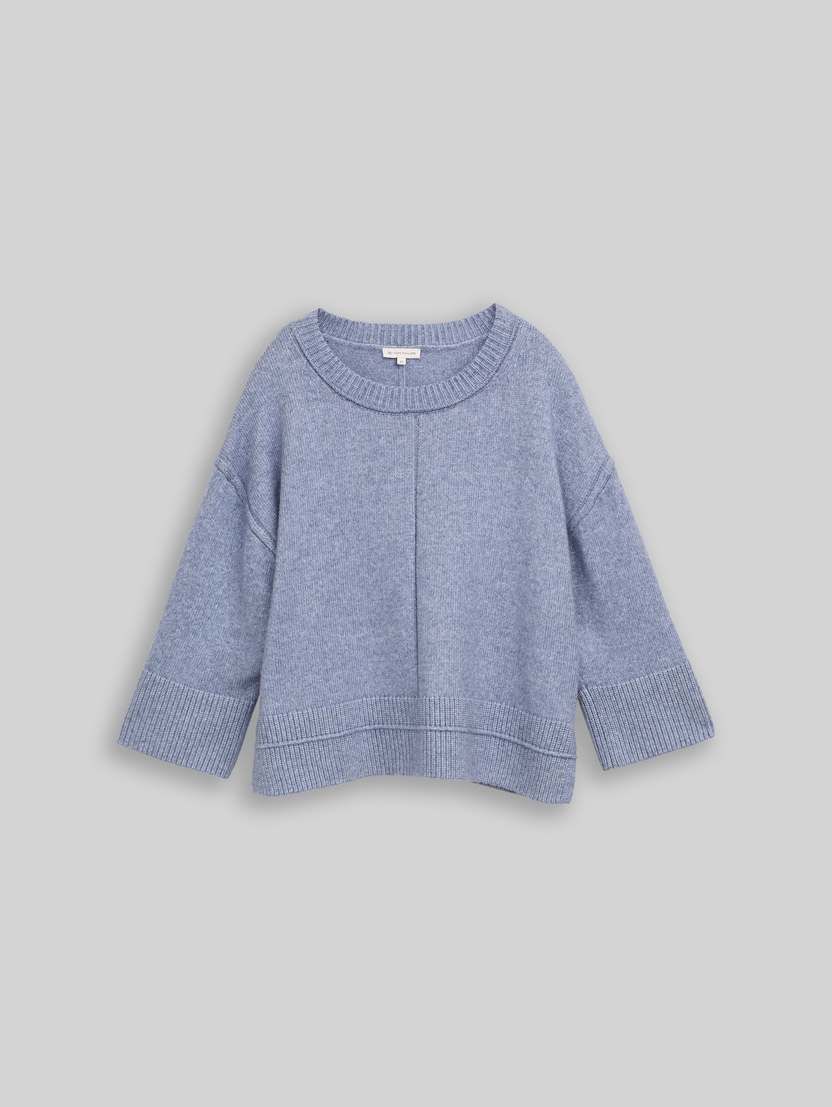 Pull en maille ample et confortable par Women, fern blue melange