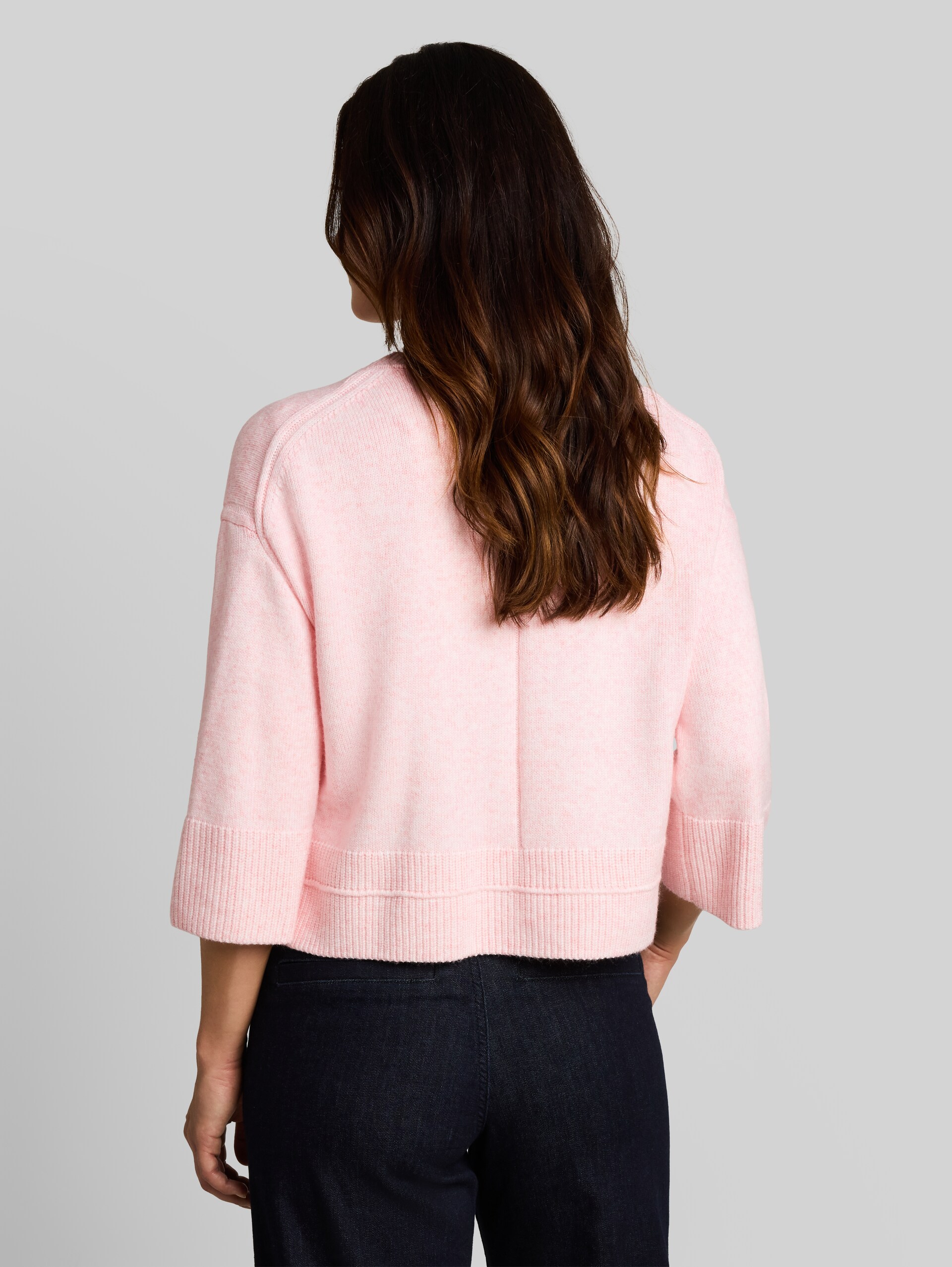 Pull en maille confortable à la coupe ample - light pastel pink melange