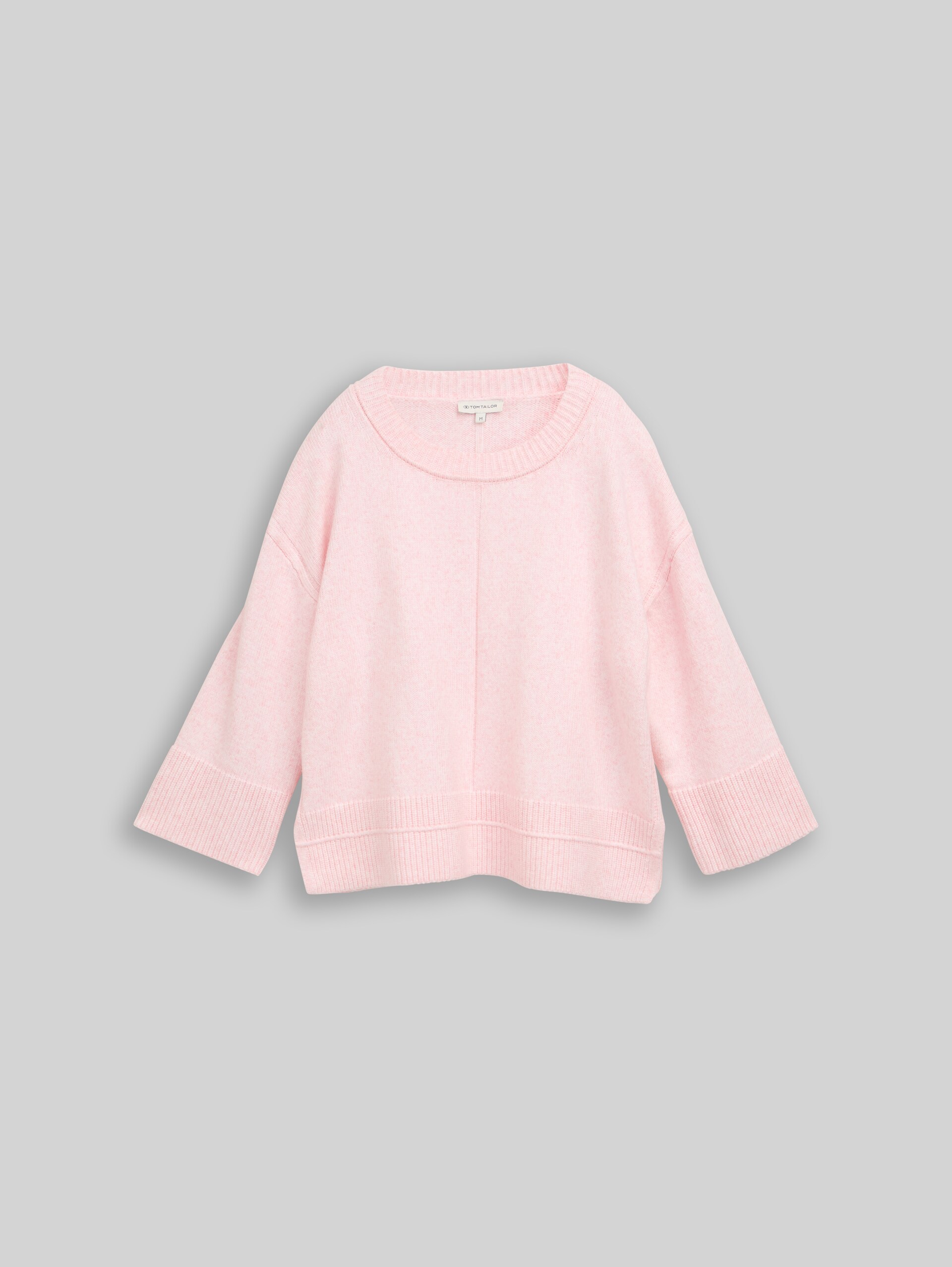 Pull en maille confortable à la coupe ample - light pastel pink melange