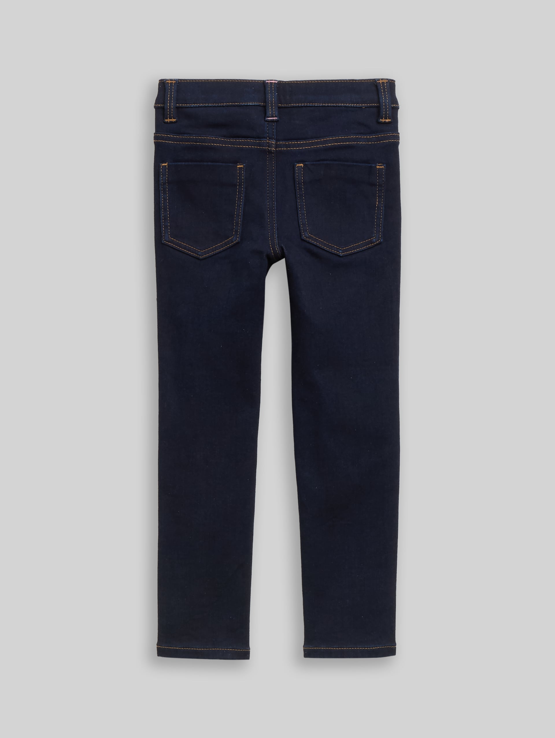 Treggings Jeans mit Herz-Verschluss - Rinsed Blue Denim