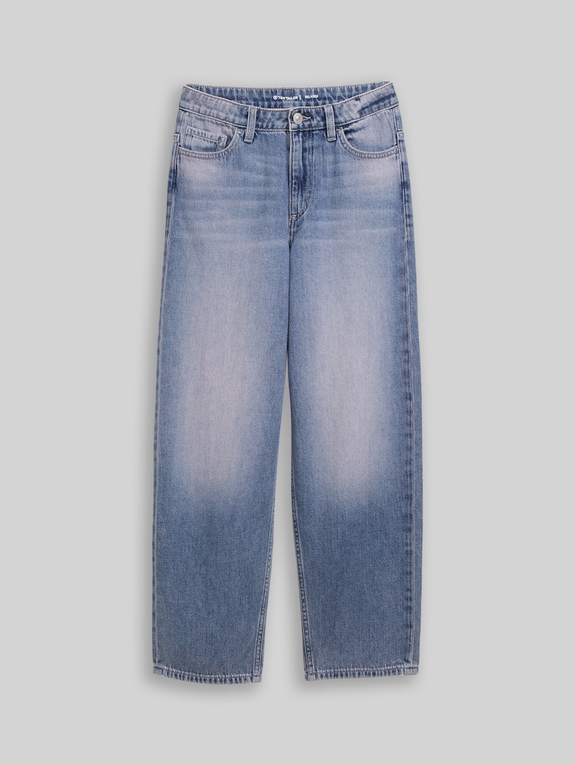 Relaxed Skater Jeans von Teen Girls, Tinted Blue Denim