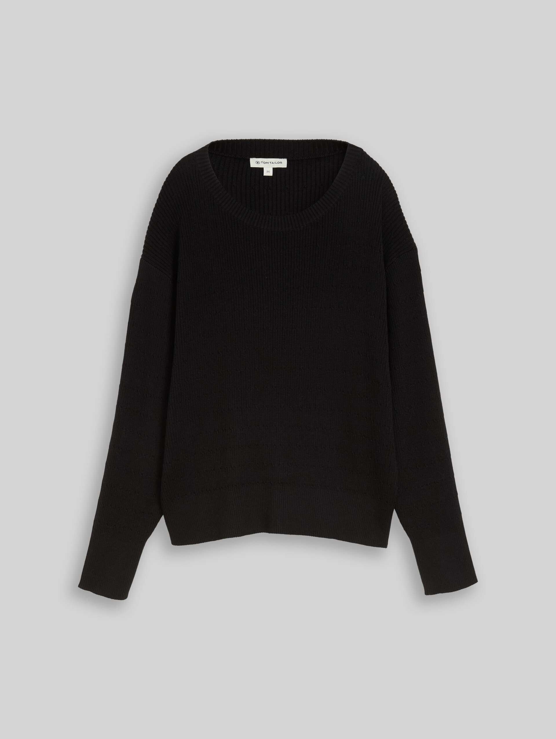 Pull en maille coupe ample - deep black