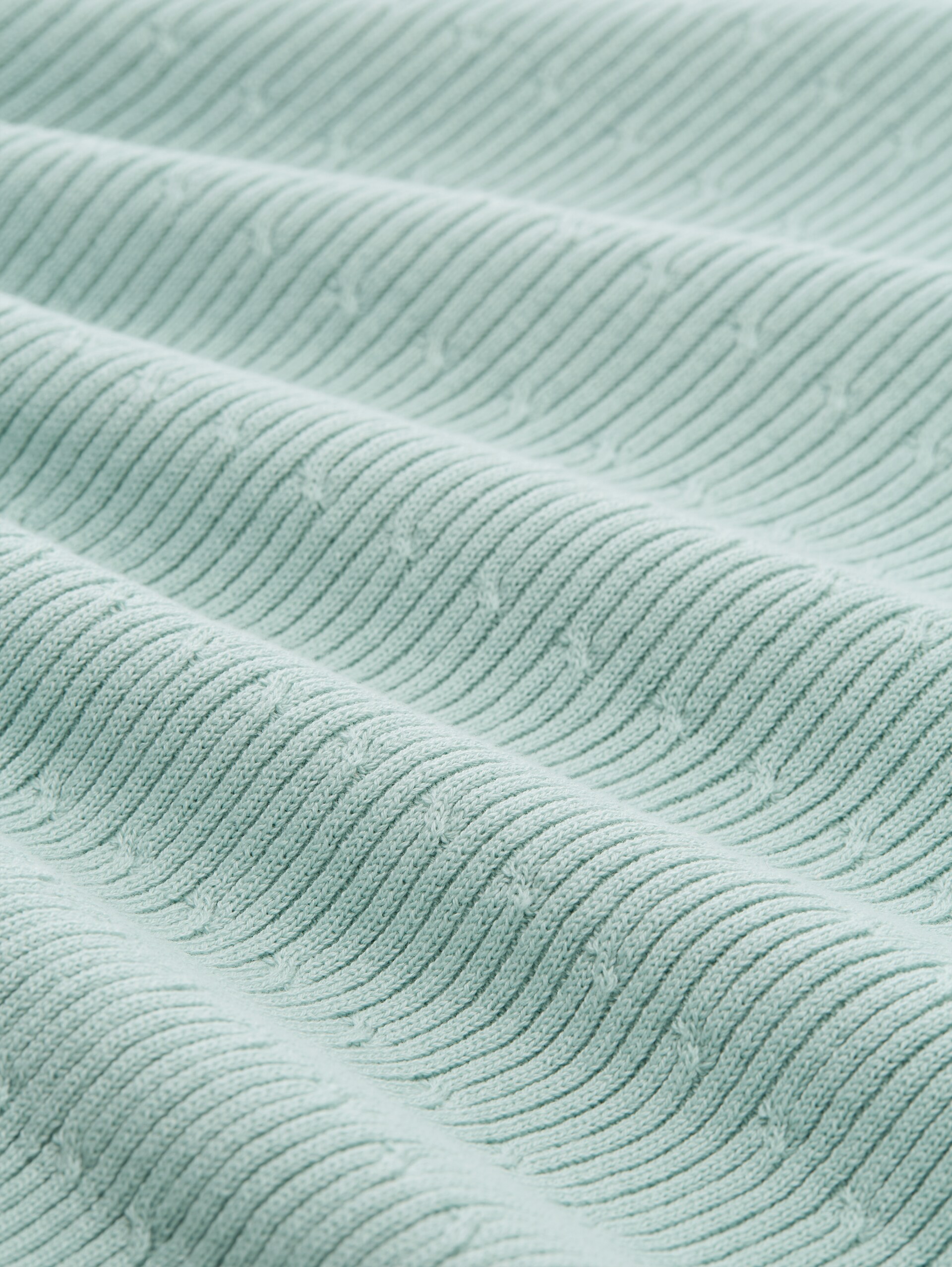Loose Fit Strickpullover - dusty light green - Material-Ansicht